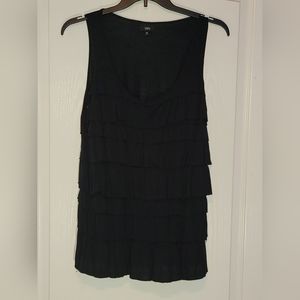 Mossimo XL Black Ruffle Tank